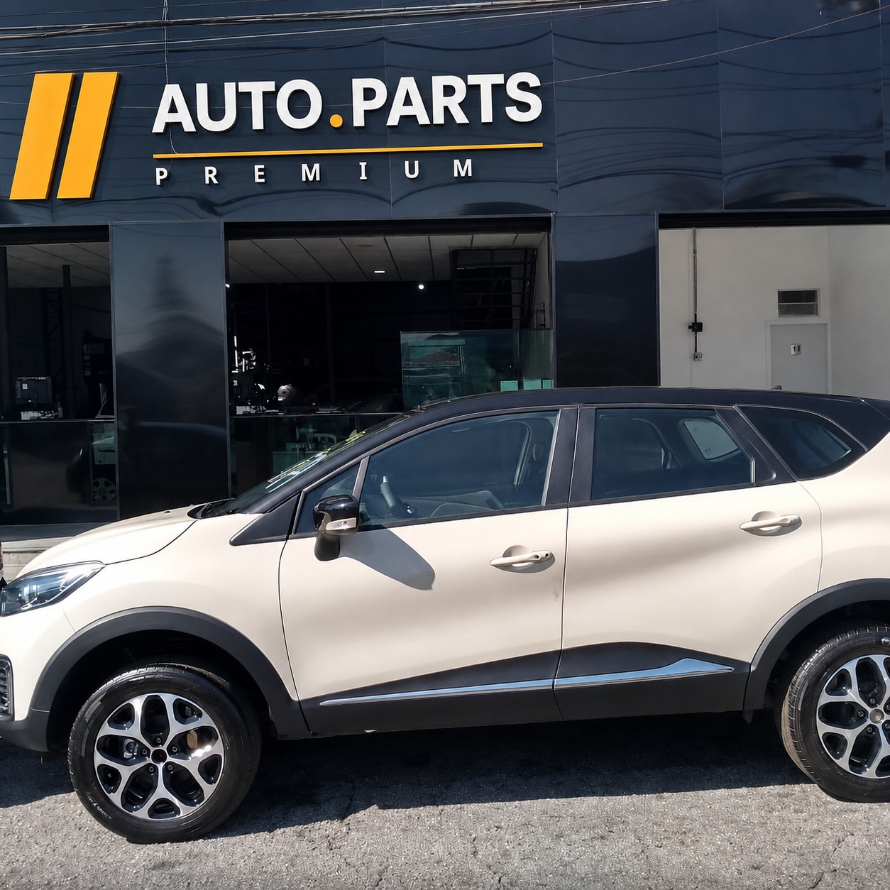 Fachada da Auto Parts Premium